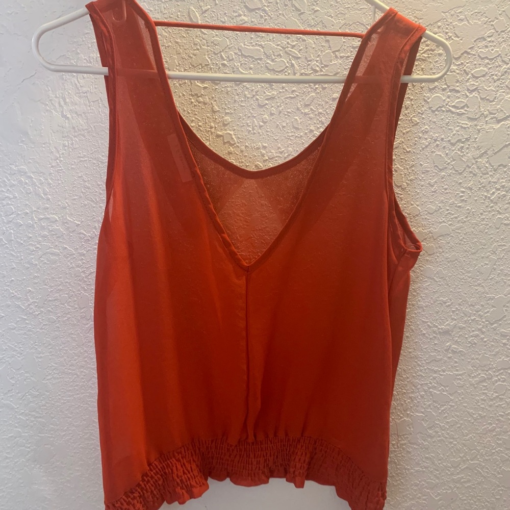 GIFTED Gold Sequence Collar Sheer Top - Picture 2 of 7